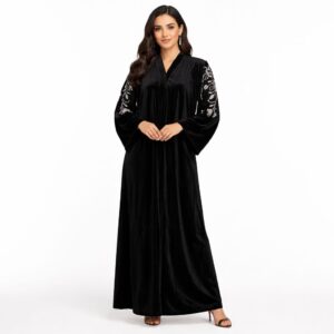 Abaya  Velours florale