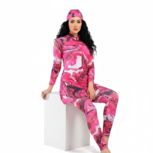 Burkini [ Rose fuchsia ] 5 pièces élégant et moderne- REF 52