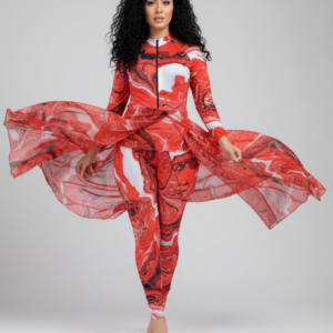 Burkini [ Orange ] 5 pièces élégant et moderne- REF 52